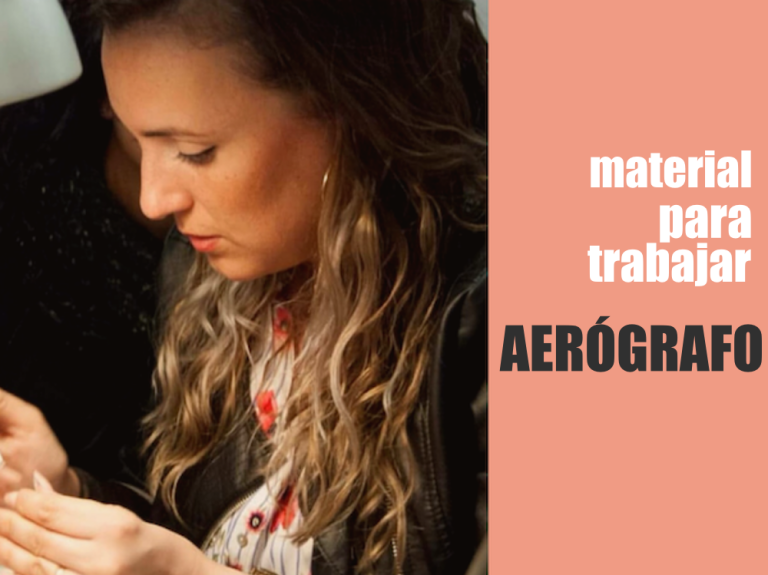 material necesario para trabajar con aerógrafo